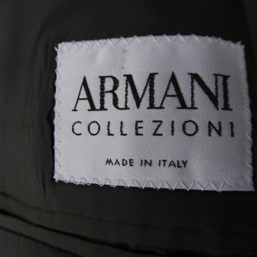 NEW Armani Collezioni Sport Coat Blazer Silk Wool Linen Plaid 48in Chest iTaLY - Picture 10 of 13